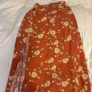 Floral maxi skirt